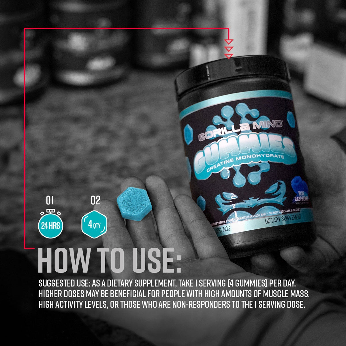 Gorilla Mind Creatine Gummies